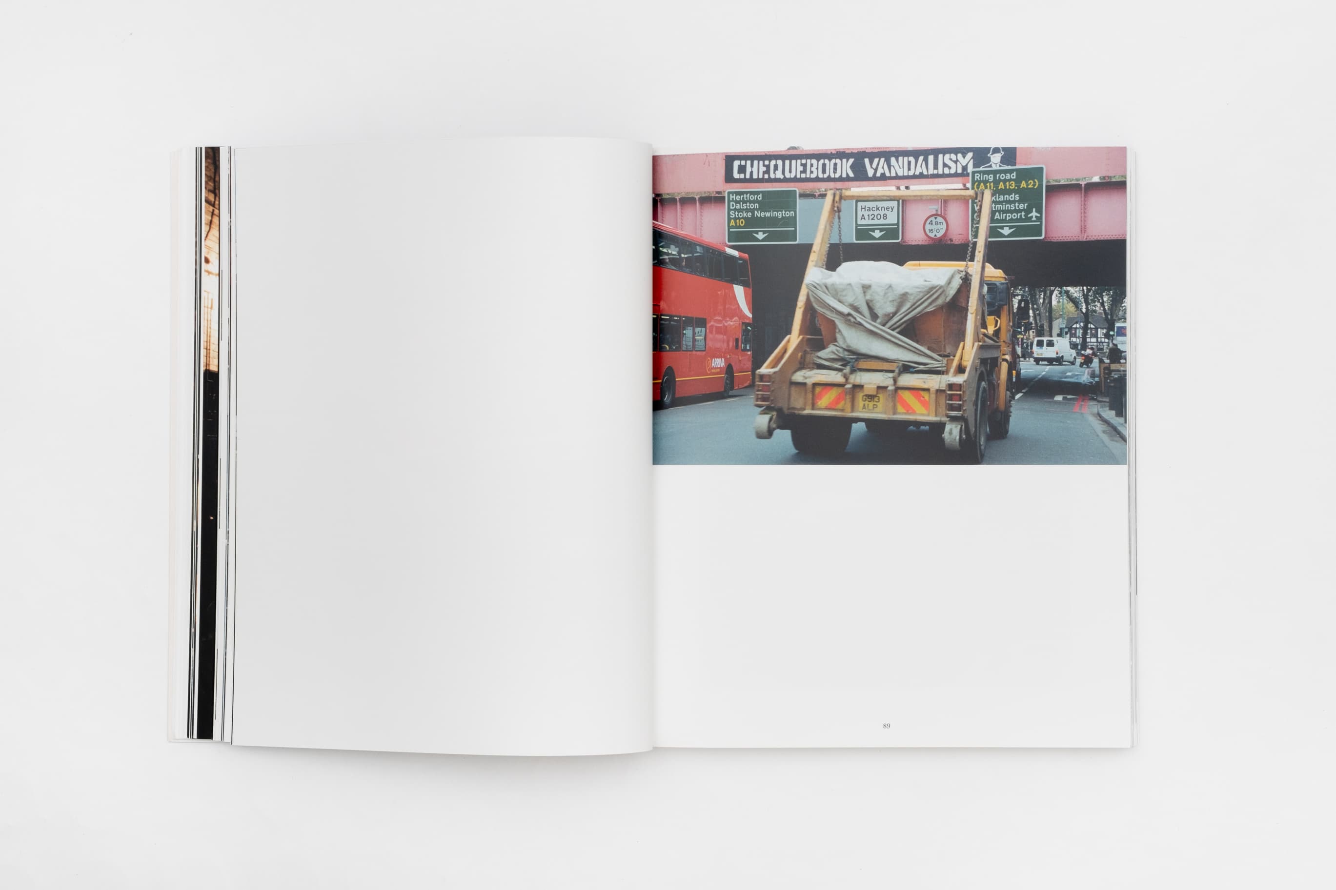 Interior spread — chequebook vandalism